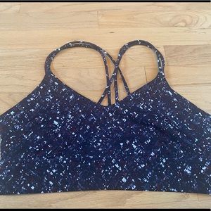 Joylab Black Speckled Skinny Strap Sports Bra | XL